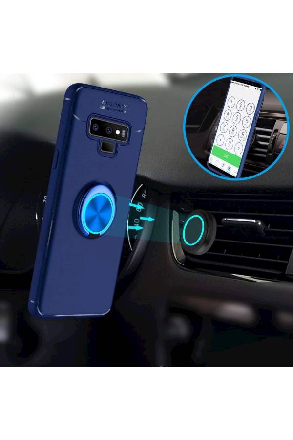 Protective Case Cover With Ring Holder For Samsung Galaxy Note 9 Blue - v1554976151/N23222674A_3