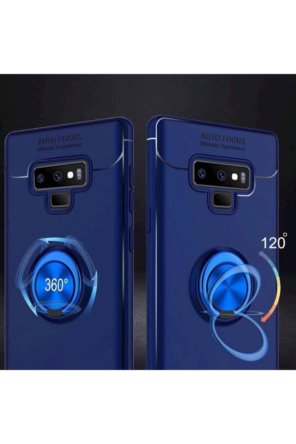 Protective Case Cover With Ring Holder For Samsung Galaxy Note 9 Blue - Image 4