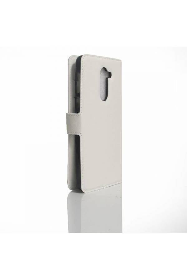 Huawei Honor 6X - PU Leather Wallet Flip Case Stand Card Holder Cover - White  - Image 3