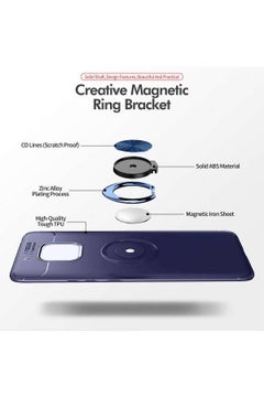 Generic Protective Case Cover With Rotating Ring For Huawei Mate 20 Pro Purple/Blue  - Image 3