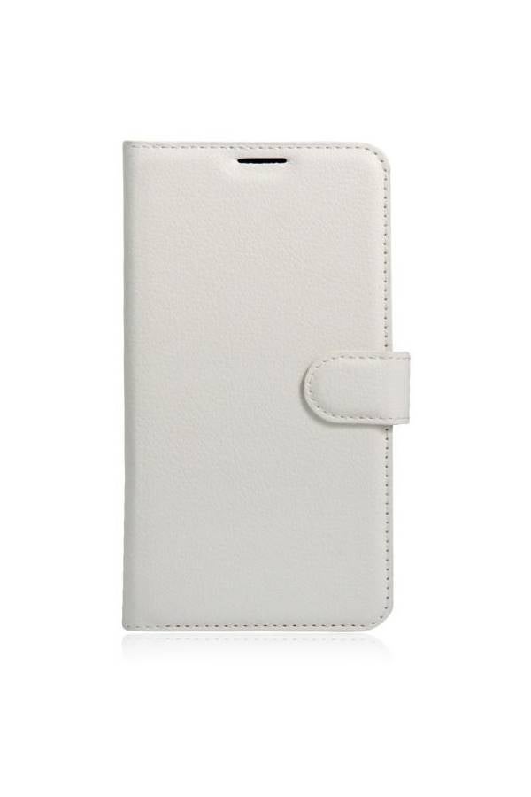 Huawei Honor 6X - PU Leather Wallet Flip Case Stand Card Holder Cover - White  - Image 4