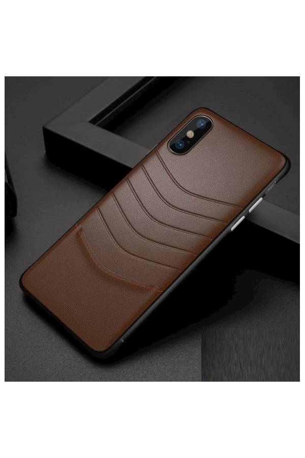 Generic - Leather Case Cover For Apple iPhone XR Brown - Image 1
