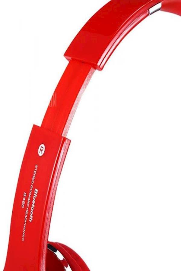 Bluetooth Over-Ear Stereo Headphones Red  - Image 4