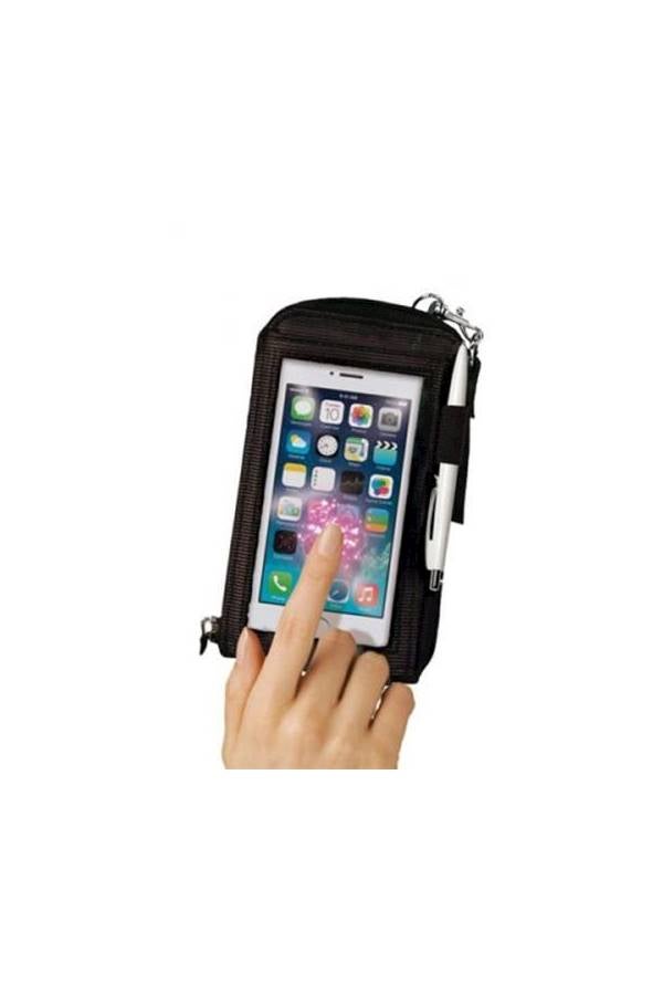 Wallet Case Cover With Card Holder For Smartphones Black - Image 3