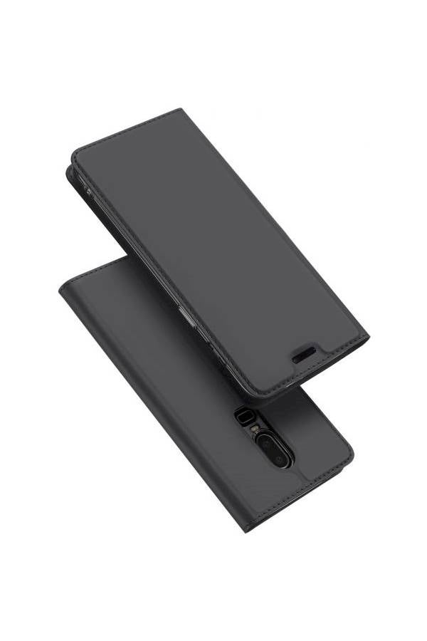 Generic - Shockproof Leather Case Cover For OnePlus 6 Black - Image 1