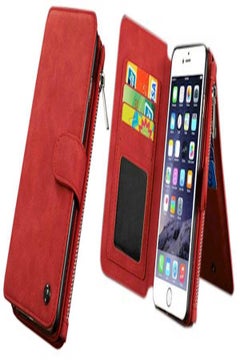 Wallet Case For Apple iPhone 6 Plus/6S Plus Red