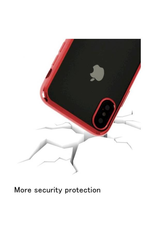 Generic - Hard Case Cover For Apple iPhone Xr Red/Clear - Image 1