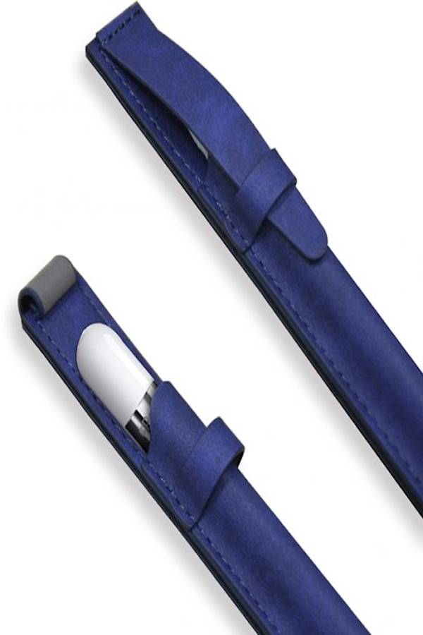 Protective Pencil Cover With USB Adapter Pocket For Apple Tablet Pen Blue - Image 4