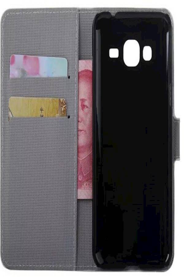 Magnet PU Leather Wallet Card Slot Case Cover For Samsung Galaxy On7 G6100 Multicolour  - Image 3