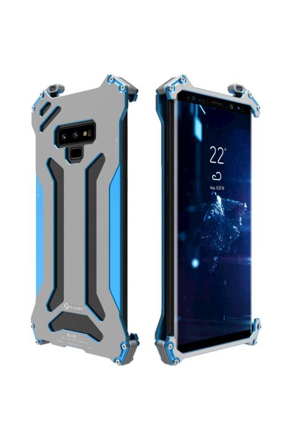 Protective Case Cover For Samsung Galaxy Note 9 Grey/Blue - Image 1
