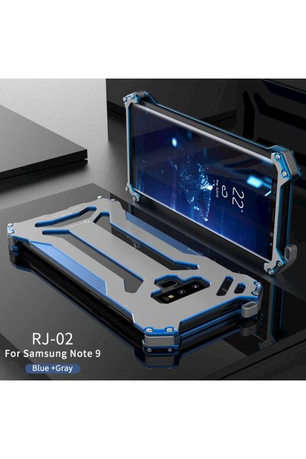 Protective Case Cover For Samsung Galaxy Note 9 Grey/Blue - Image 5