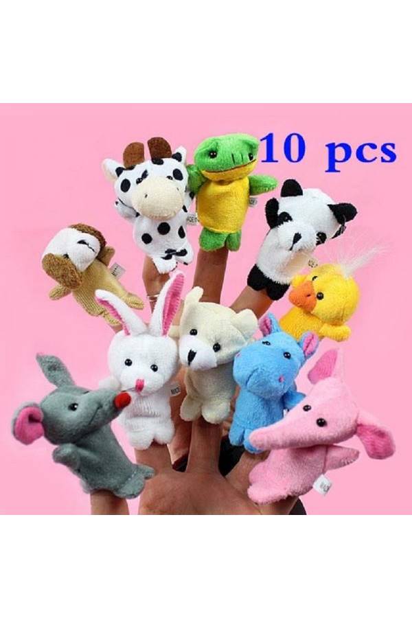 10- Piece Colourful Animal Finger Toy Set 3 x 7cm - Image 5