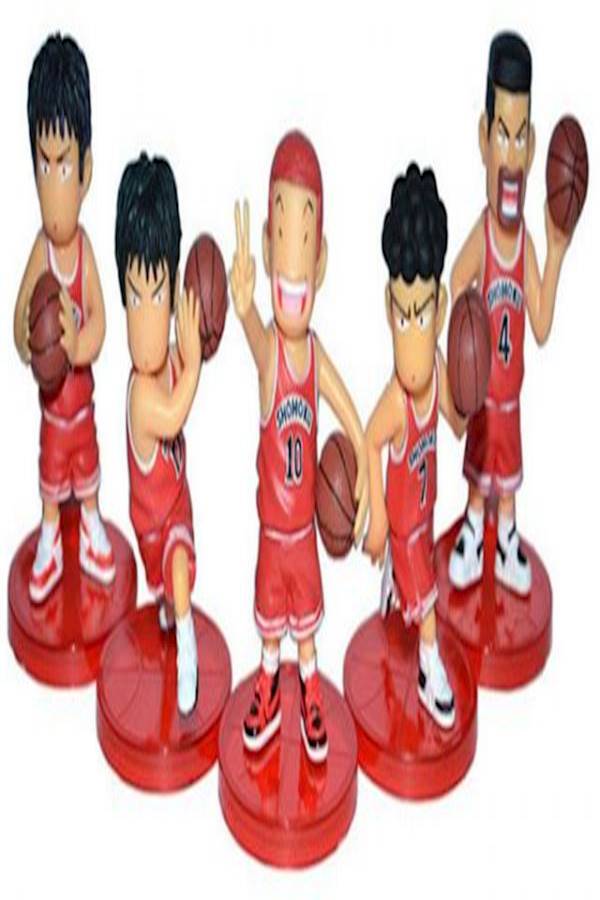 anime Shohoku Main Basketball Team Player Bag Packed 5pcs Cute PVC action Figure Model Doll Toys Gift  - Image 3
