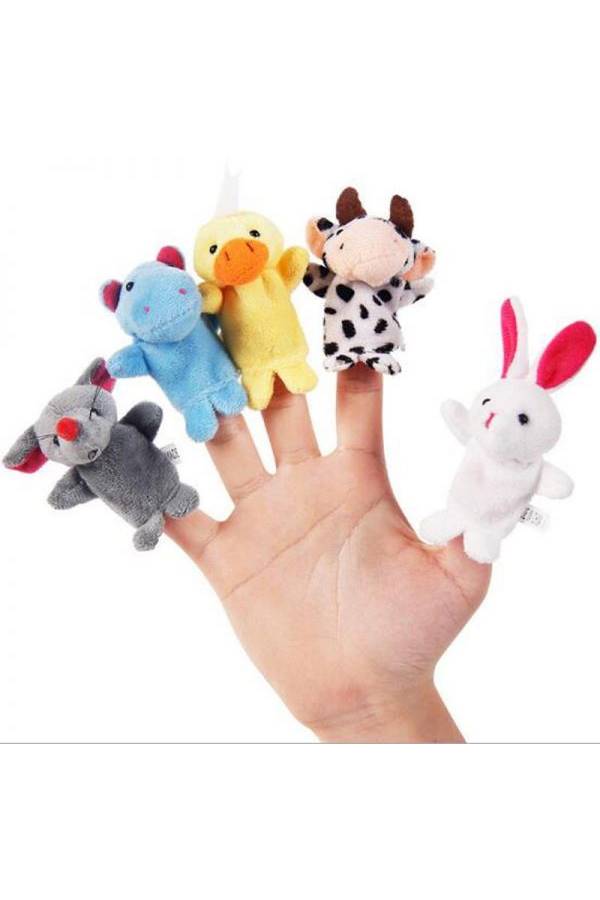 10- Piece Colourful Animal Finger Toy Set 3 x 7cm - Image 2