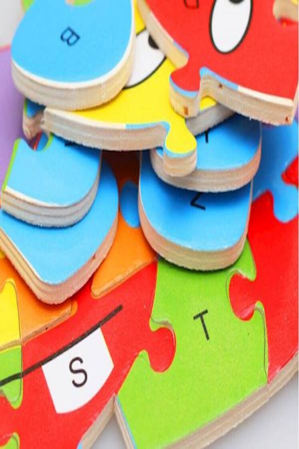 أحجية الحروف الهجائية بتصميم حيوان من الخشب - Image 2