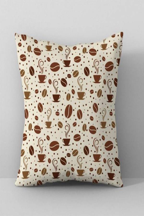 Printed Cushion Cover Beige/Brown - Image 2