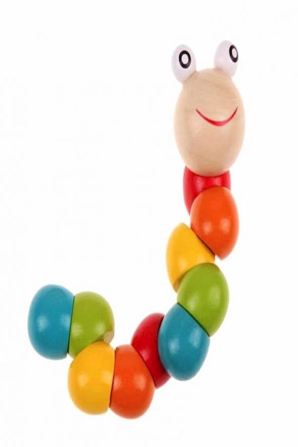 Wooden Twisting Puzzle Caterpillar Toy - Image 3