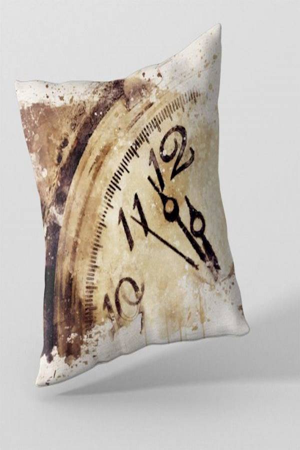 Printed Cushion Cover Polyester Brown/Beige - Image 2