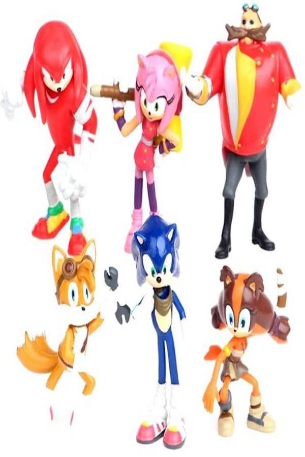 6-Piece Sonic The Hedgehog: Bobbleheads Figure Set