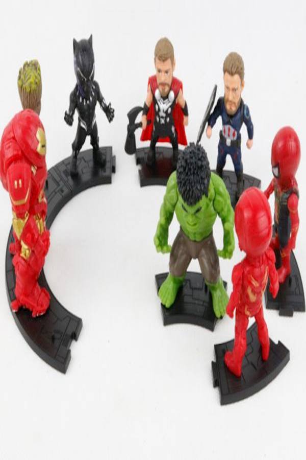 مجموعة تماثيل فيلم "Avengers" من 8 قطع 8.5-10سم - Image 4