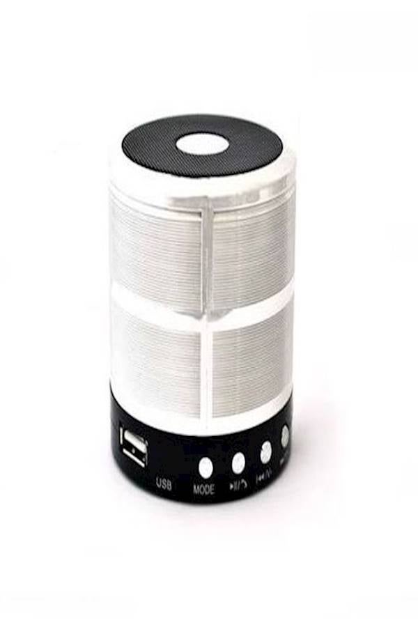 Portable Bluetooth Speaker Fm Memory Card And Usb Support Silver Silver 