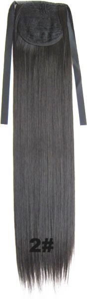 Generic Fluffy Long Hair Extension Wig Black 55cm - Image 2