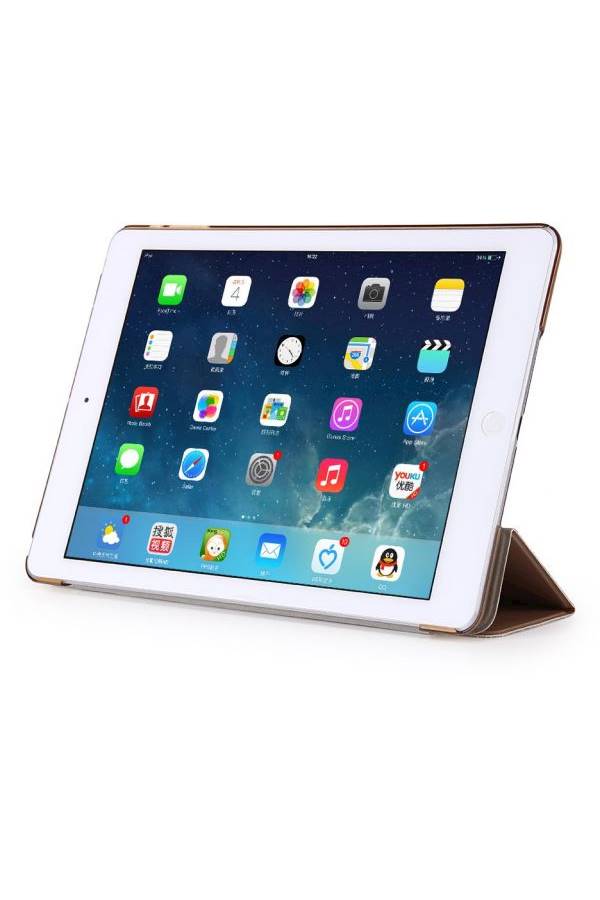 Folding Smart Case Stand Dormancy Slim Flip Cover For Apple iPad  9.7Inch Gold  - Image 2