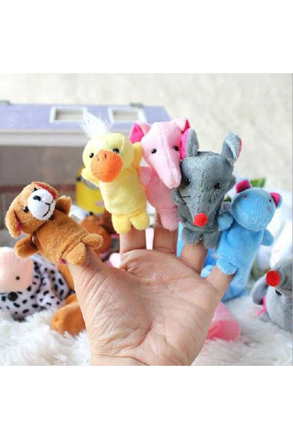 10- Piece Colourful Animal Finger Toy Set 3 x 7cm - Image 4