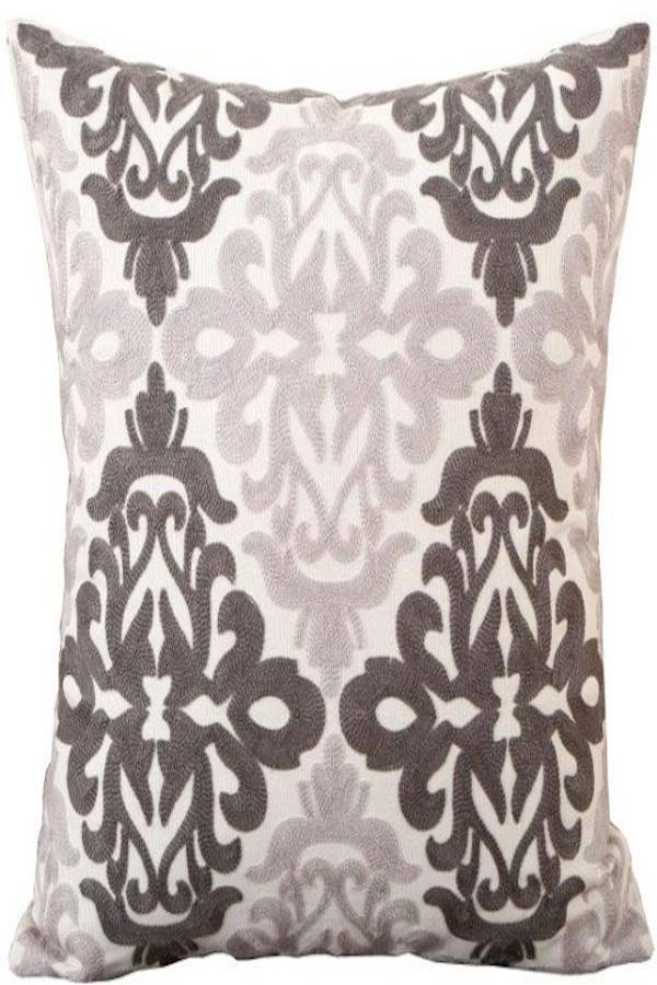 Bohemian Style Cushion Case Linen Beige/Grey 45x45cm  - Image 1