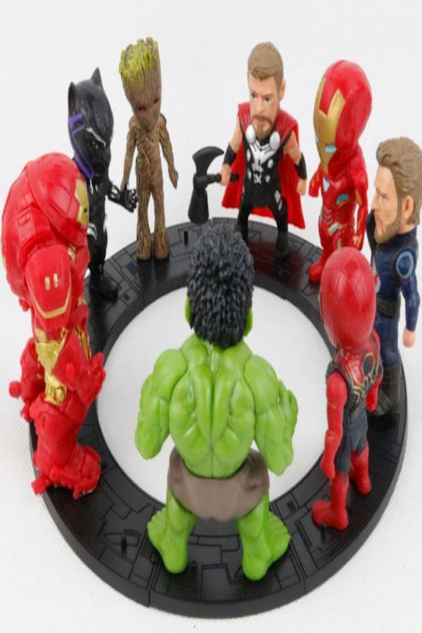مجموعة تماثيل فيلم "Avengers" من 8 قطع 8.5-10سم - Image 1