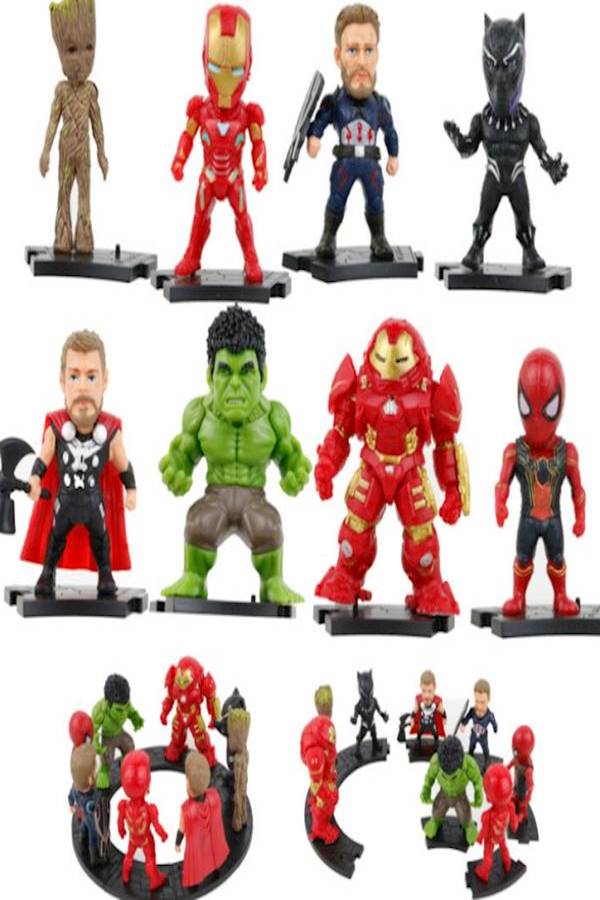 مجموعة تماثيل فيلم "Avengers" من 8 قطع 8.5-10سم - Image 3