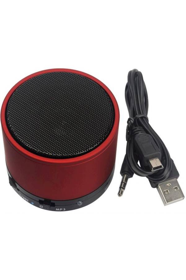 Mini Bluetooth V3 Speaker With Mic Red/Black - Image 4