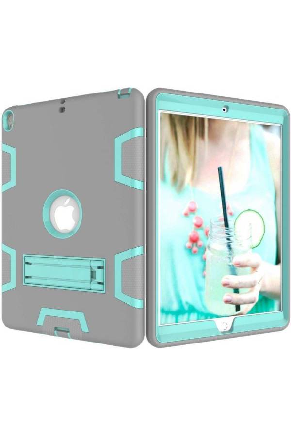 Rubber Shockproof Heavy Duty Tough Cover Smart Case For Apple iPad Pro 10.5 Inch Grey  - Image 1