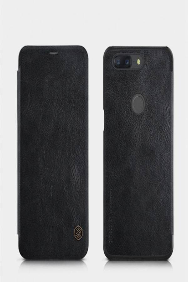 نيلكين غطاء حماية قلاب من سلسلة كين لهاتف ون بلس 5T أسود - Image 1