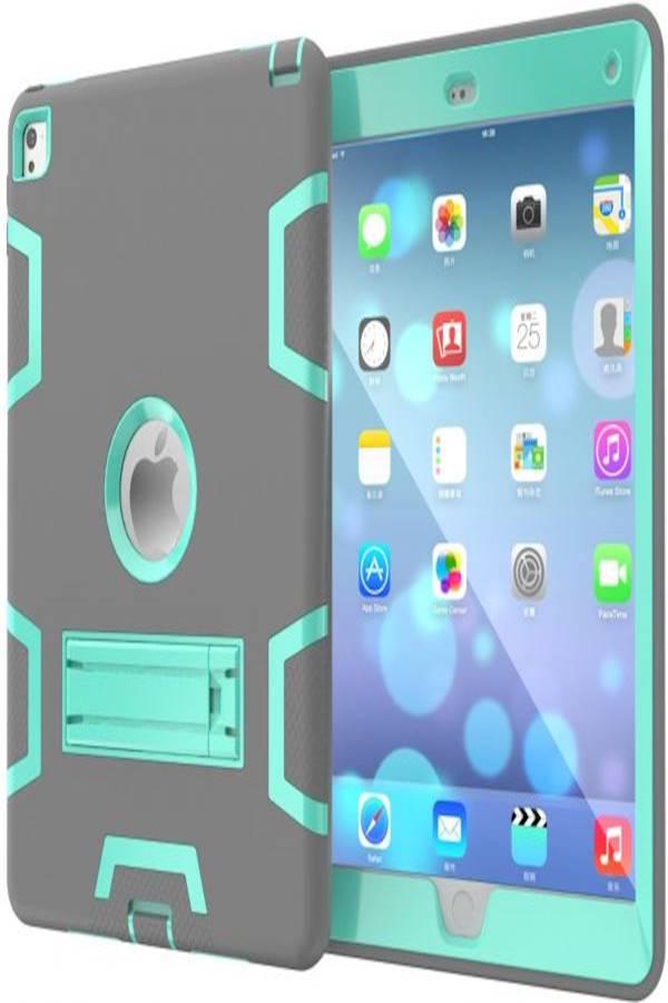 Hybrid Armor Shockproof Case Stand Hard Cover For Apple iPad Mini 4 ray - Teal Turquoise - Image 5