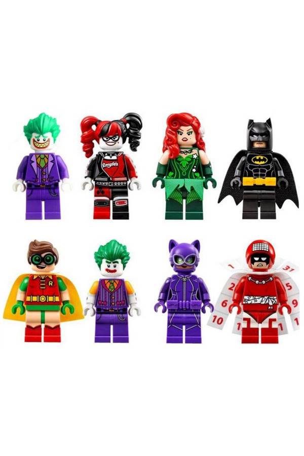 8-Piece Batman Series Superhero Action Figures - Image 1