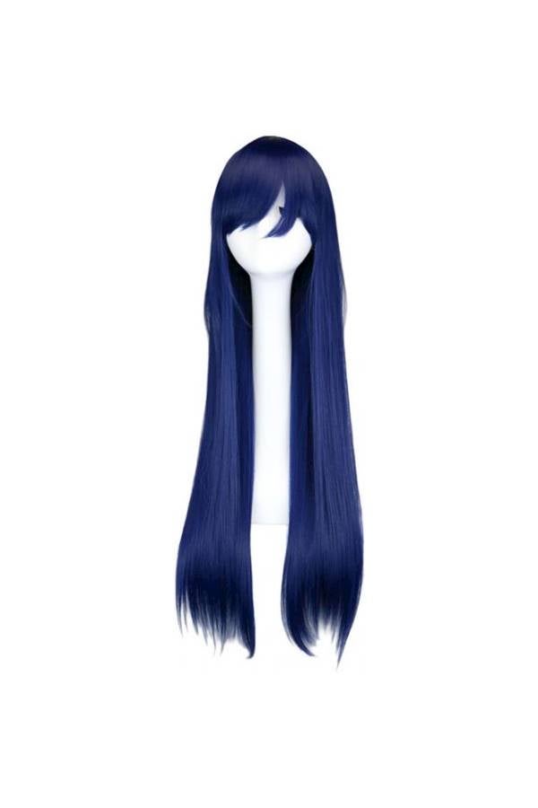 Generic Straight Umi Sonoda Cosplay Wig Blue 80cm  - Image 2