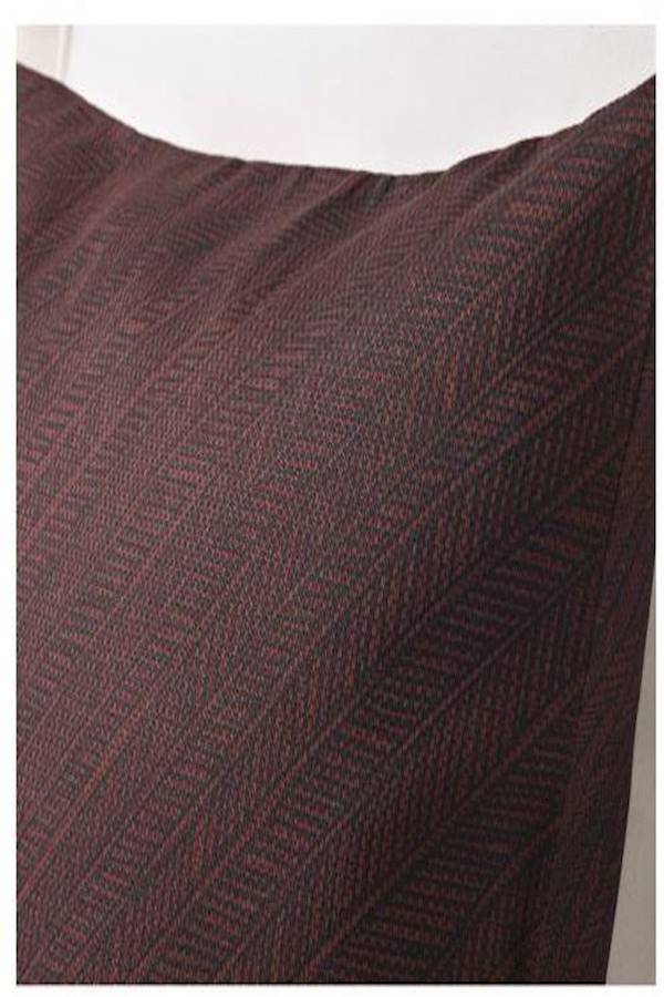 غطاء وسادة مطبوع cotton بني 50x50سم - Image 3