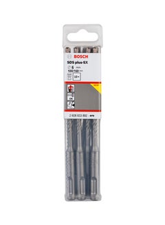 BOSCH 10-Piece SDS Plus 5X Hammer Drill Bits Silver 