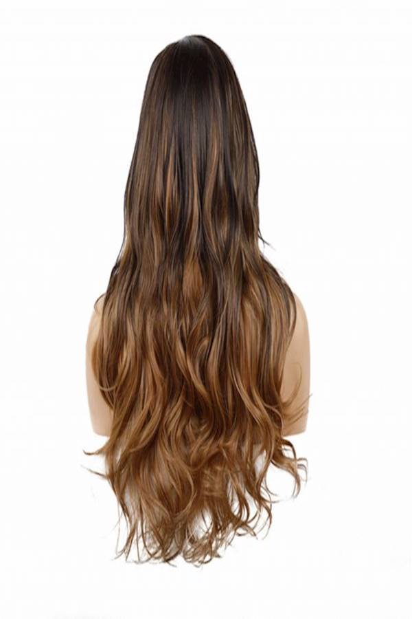 Generic - Natural Looking Curly Wig Gold/Black - Image 1