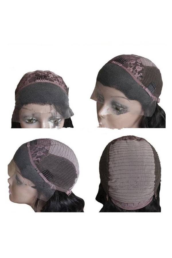 Front Lace Hair Wig Black 22inch - Image 5