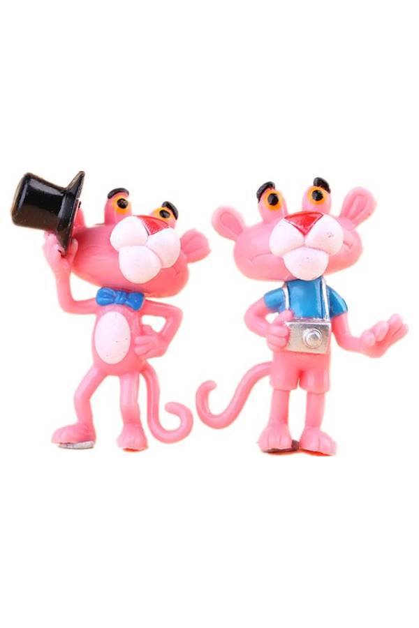 Generic - 6-Piece Pink Panther Animal Figure Set - Image 1