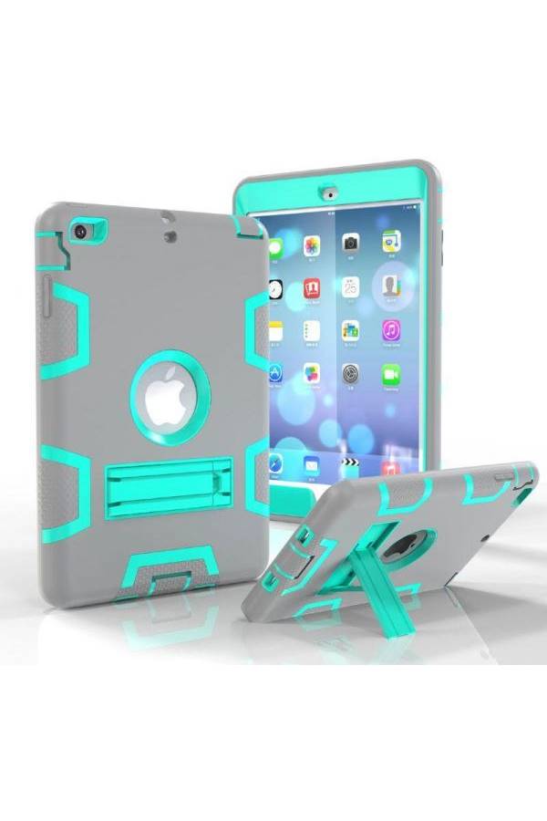 Shockproof Dirtproof Dual Layer Rubber Case Cover With Hard Stand For Apple iPad Mini Multi Color - Image 1