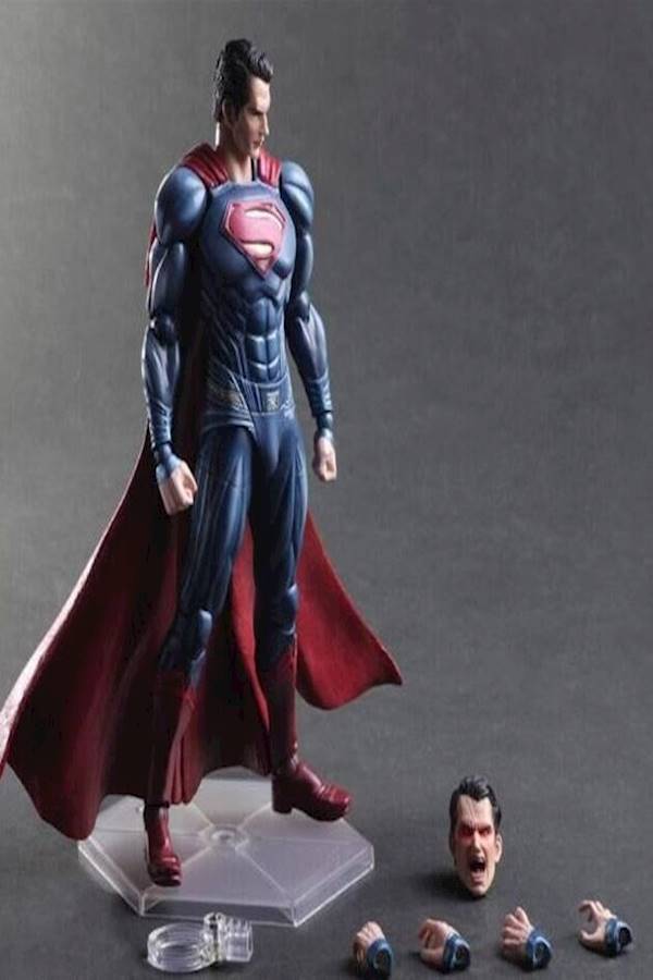 نموذج لعبة مصغر معالج بمادة الراتينج لشخصية سوبر مان مستوحى من سلسلة "Batman v Superman Dawn of Justice" مقاس 25 سم، مناسب لأعمال الديكور الداخلية - Image 4