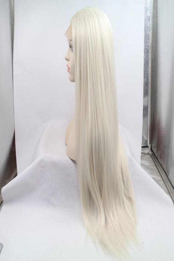 Front Lace Wig Grey/White - Image 1