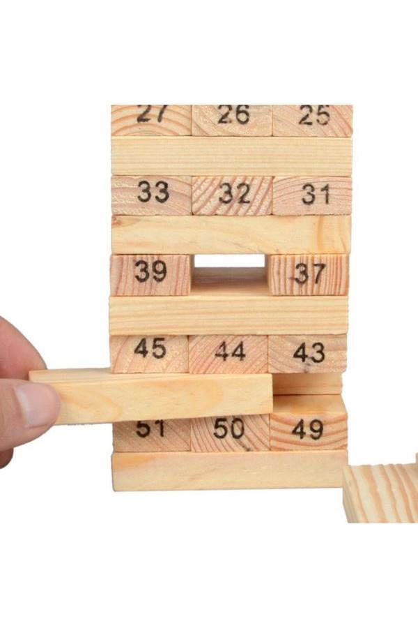 مكعبات البناء دومينو جينجا، من 54 قطعة 54 - Image 2
