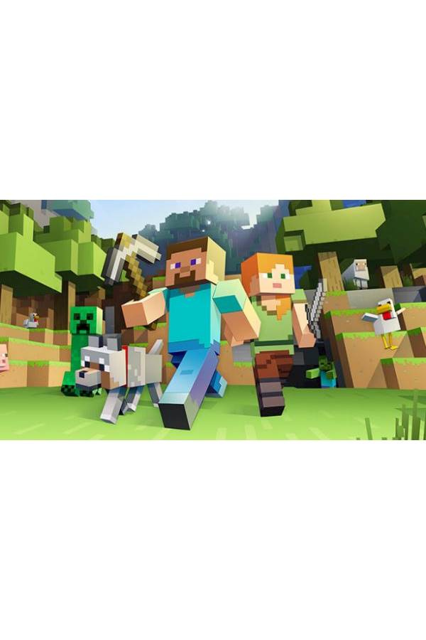Minecraft  Pickaxe Steve PVC action figure  Building blocks