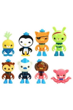 8-Piece The Octonauts Toy Set 6.5cm