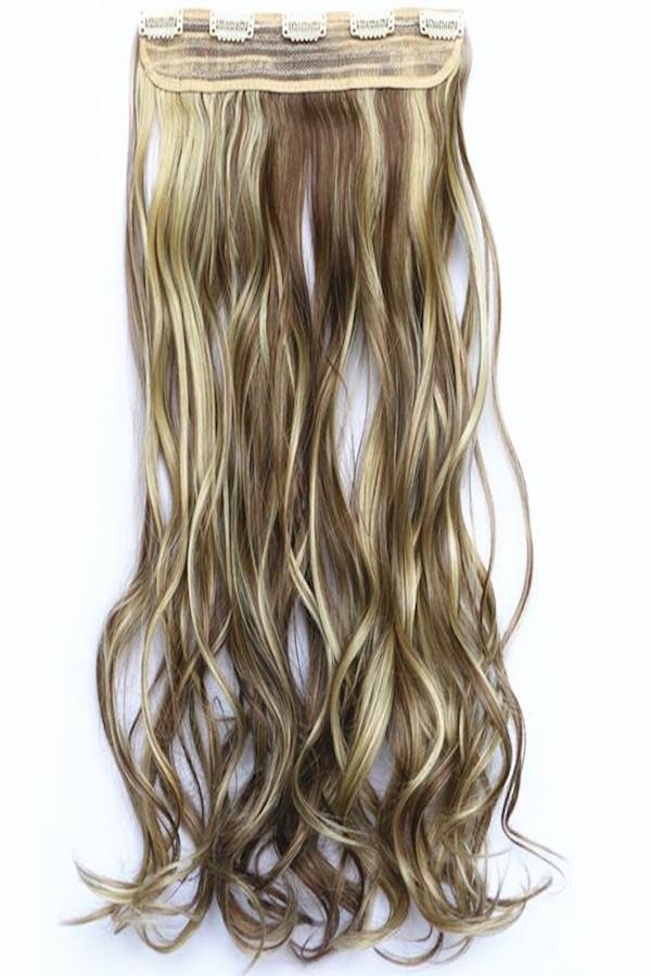 Generic Fashion Curly Hair Wig Brown/Beige 