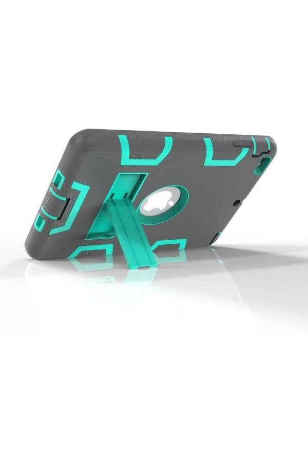 Shockproof Dirtproof Dual Layer Rubber Case Cover With Hard Stand For Apple iPad Mini Multi Color - Image 3